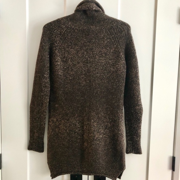 Wilfred, Cowl Neck, Sweater Dress, Wool, Alpaca Blend, Brown, Size XXS - Picture 2 of 16